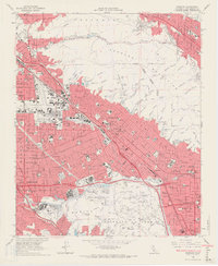 Burbank 1966 topographic map thumbnail