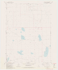 Burnt Lake 1980 topographic map thumbnail