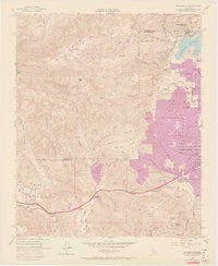Calabasas 1952 topographic map thumbnail