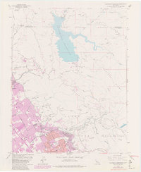 Calaveras Reservoir 1961 topographic map thumbnail