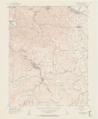 Camp Meeker 1954 topographic map thumbnail