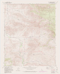 Cane Canyon 1972 topographic map preview