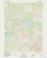 Caples Lake 1992 topographic map thumbnail