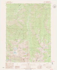 Caribou Lake 1986 topographic map thumbnail