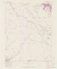 Castle Rock Ridge 1955 topographic map thumbnail