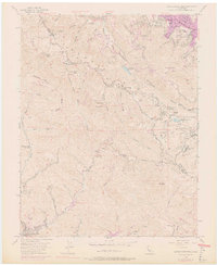 Castle Rock Ridge 1955 topographic map thumbnail