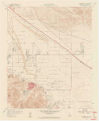 Cathedral City 1958 topographic map thumbnail