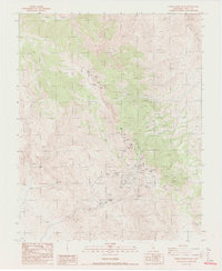 Cerro Gordo Peak 1987 topographic map thumbnail