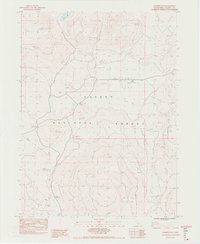 Champs Flat 1983 topographic map thumbnail