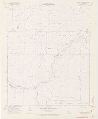 Chimney Canyon 1967 topographic map thumbnail