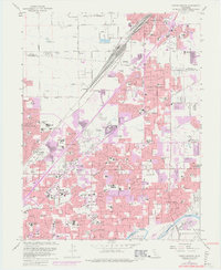 Citrus Heights 1967 topographic map preview