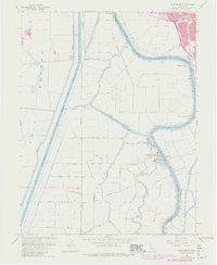Clarksburg 1967 topographic map thumbnail