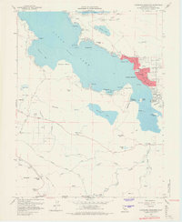 Clearlake Highlands 1958 topographic map thumbnail
