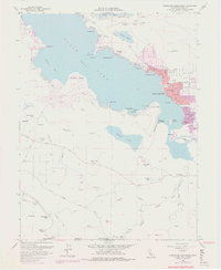 Clearlake Highlands 1958 topographic map thumbnail