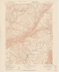 Clipper Mills 1950 topographic map thumbnail