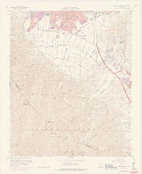 Corona South 1967 topographic map thumbnail