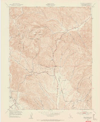 Cosio Knob 1949 topographic map thumbnail