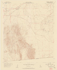 Coyote Wells 1957 topographic map thumbnail