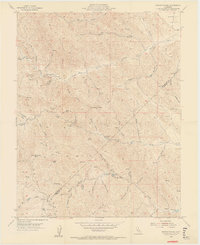 Crevison Peak 1955 topographic map thumbnail
