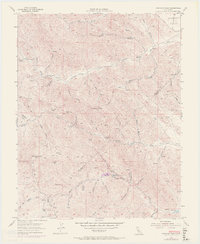 Crevison Peak 1955 topographic map thumbnail