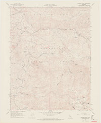 Crockett Peak 1967 topographic map preview