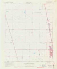 Delano West 1954 topographic map thumbnail