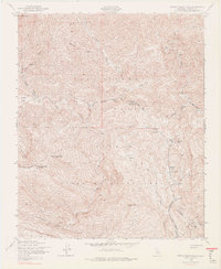 Devils Heart Peak 1943 topographic map thumbnail