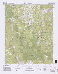 Dinkey Creek 1993 topographic map thumbnail