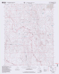 Disaster Peak 2001 topographic map thumbnail