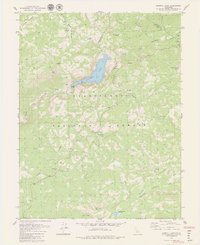 Donnell Lake 1979 topographic map thumbnail