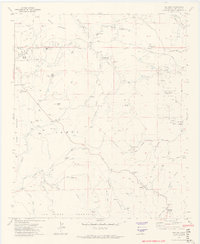 Dulzura 1972 topographic map thumbnail