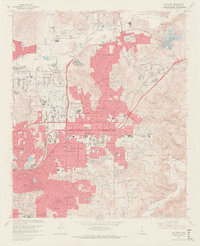 El Cajon 1967 topographic map thumbnail