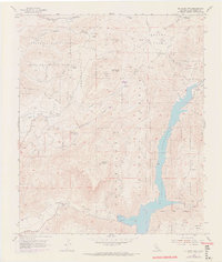 El Cajon Mountain 1955 topographic map thumbnail