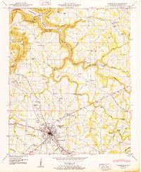 Albertville 1950 topographic map preview
