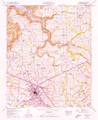 Albertville 1947 topographic map thumbnail
