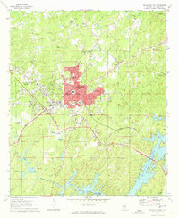 Alexander City 1971 topographic map thumbnail