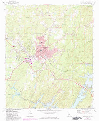 Alexander City 1971 topographic map thumbnail