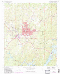 Alexander City 1971 topographic map thumbnail