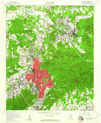 Anniston 1956 topographic map thumbnail