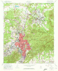 Anniston 1956 topographic map thumbnail