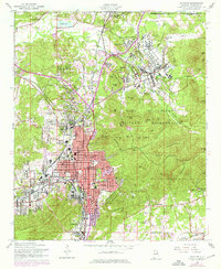 Anniston 1956 topographic map thumbnail