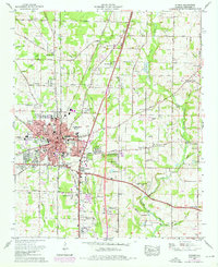 Athens 1967 topographic map thumbnail