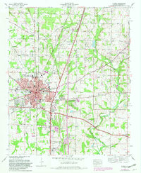 Athens 1967 topographic map thumbnail