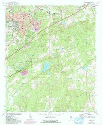Auburn 1971 topographic map thumbnail