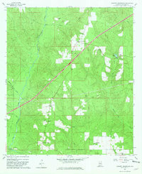 Barnett Crossroads 1960 topographic map thumbnail