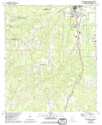 Bay Minette South 1980 topographic map thumbnail