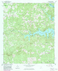 Beulah 1965 topographic map thumbnail