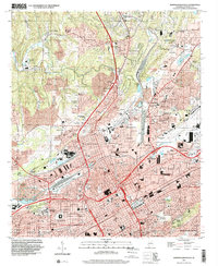 Birmingham North 1997 topographic map thumbnail