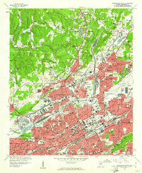 Birmingham North 1959 topographic map thumbnail