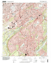 Birmingham South 1997 topographic map thumbnail